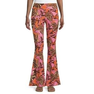No Boundaries juniors flare pants boho butterfly